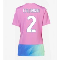 AC Milan Davide Calabria #2 Tredjedrakt Dame 2023-24 Kortermet